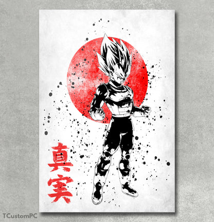 Oni-56 Under The Sun Vegeta painting