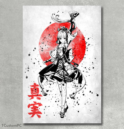 Pintura Oni 71 Genshin Impact Kamisato Ayaka