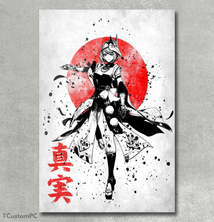 Oni 72 Genshin Impact Kujou Sara Painting