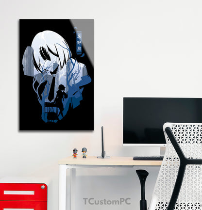 Ougi Oshino Character Siluette Painting