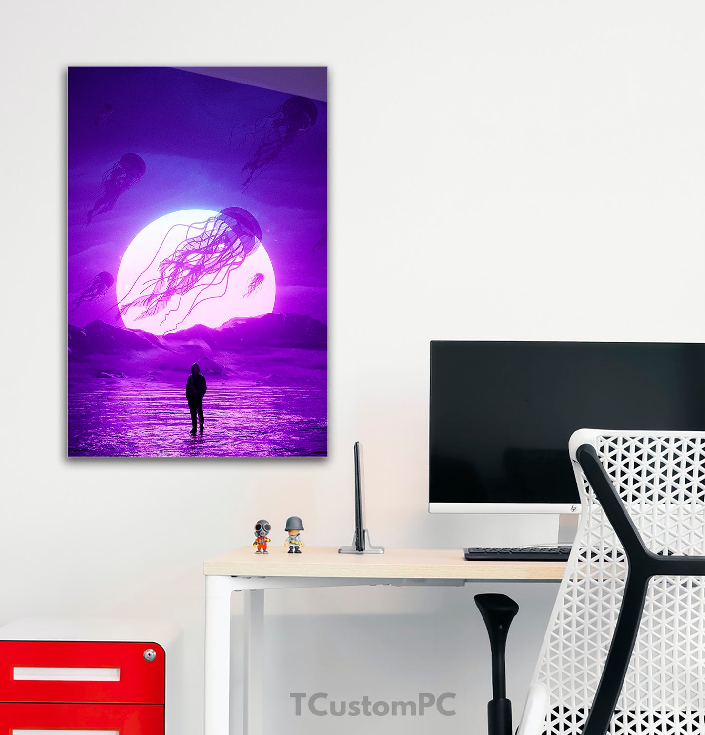 Landscape painting "Jelly fish po"