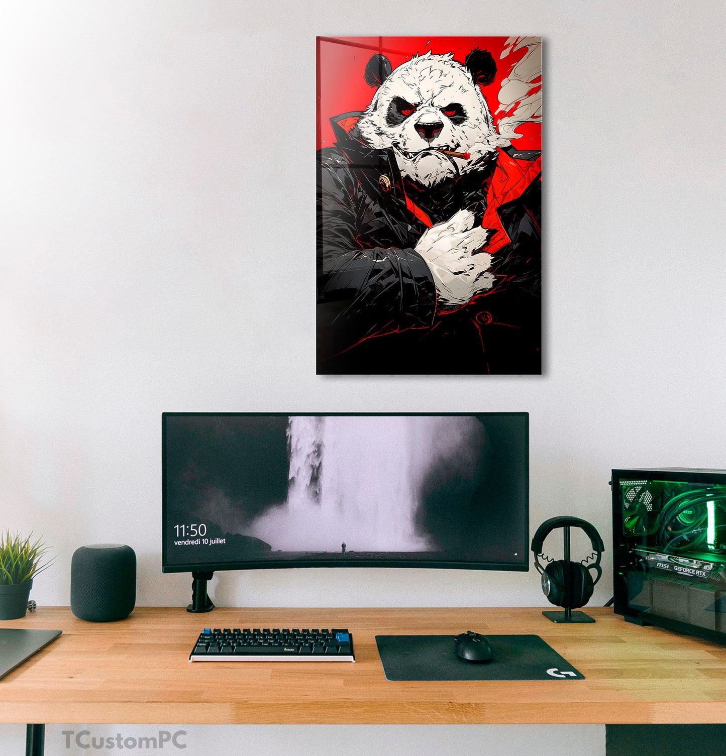 Cuadro Panda Vector