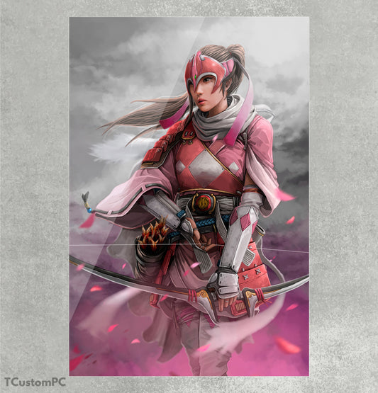 Pink Ranger painting