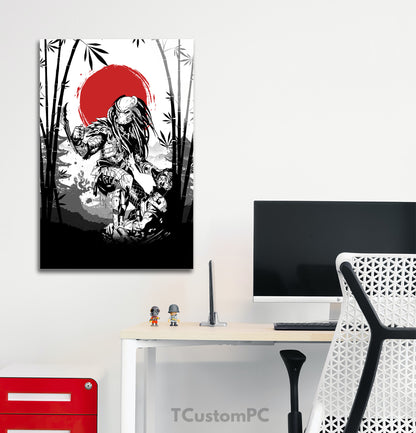 Predator Movie Japainase Style painting