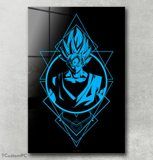 Cuadro Prism Warrior 16 Goku Super Saiyan Blue