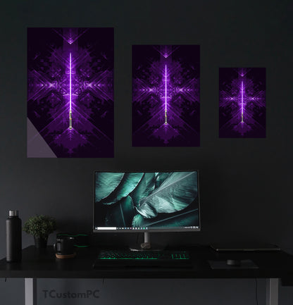 Purple sword painting