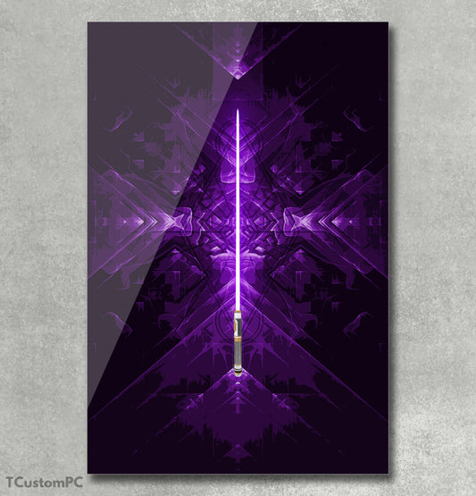 Purple sword painting