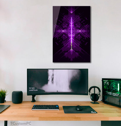 Purple sword painting