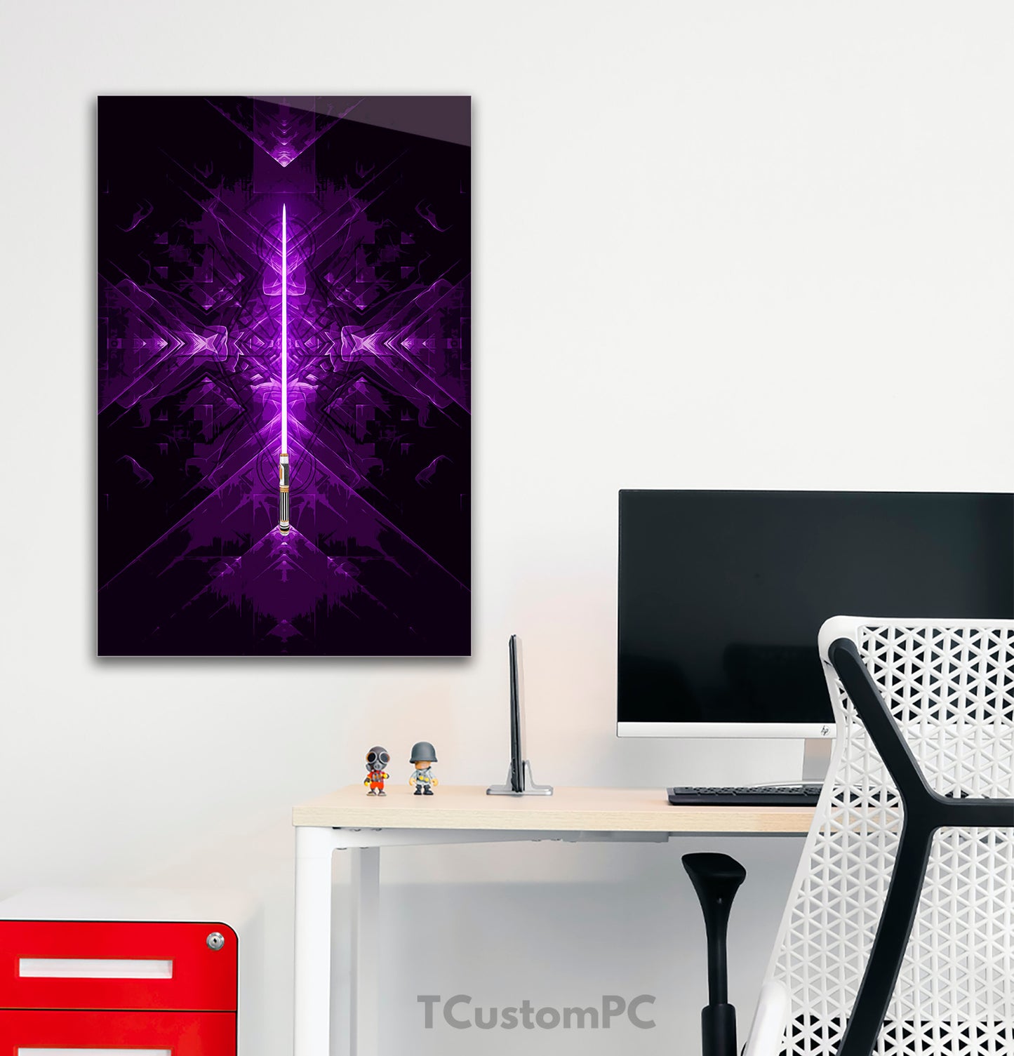 Purple sword painting