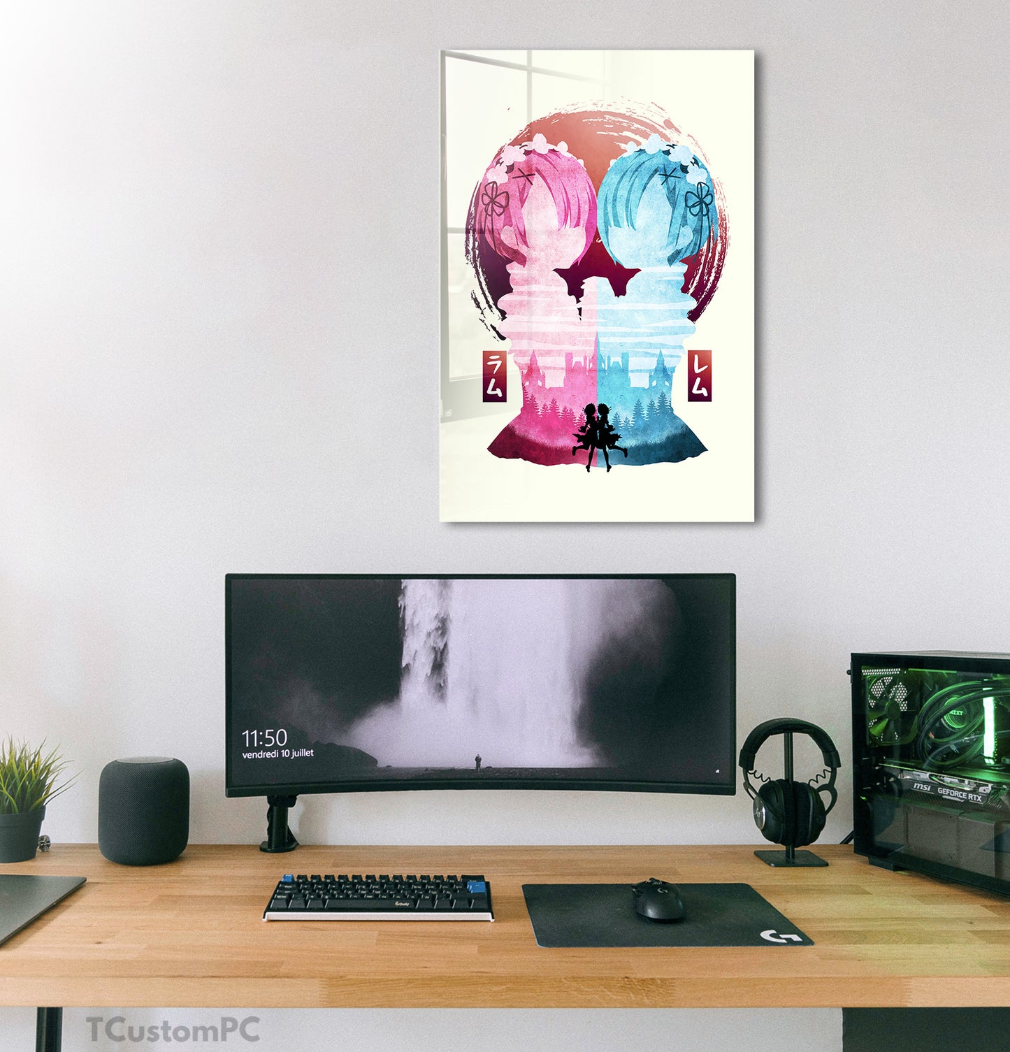 Ram Rem W Minimalist Silhouette frame