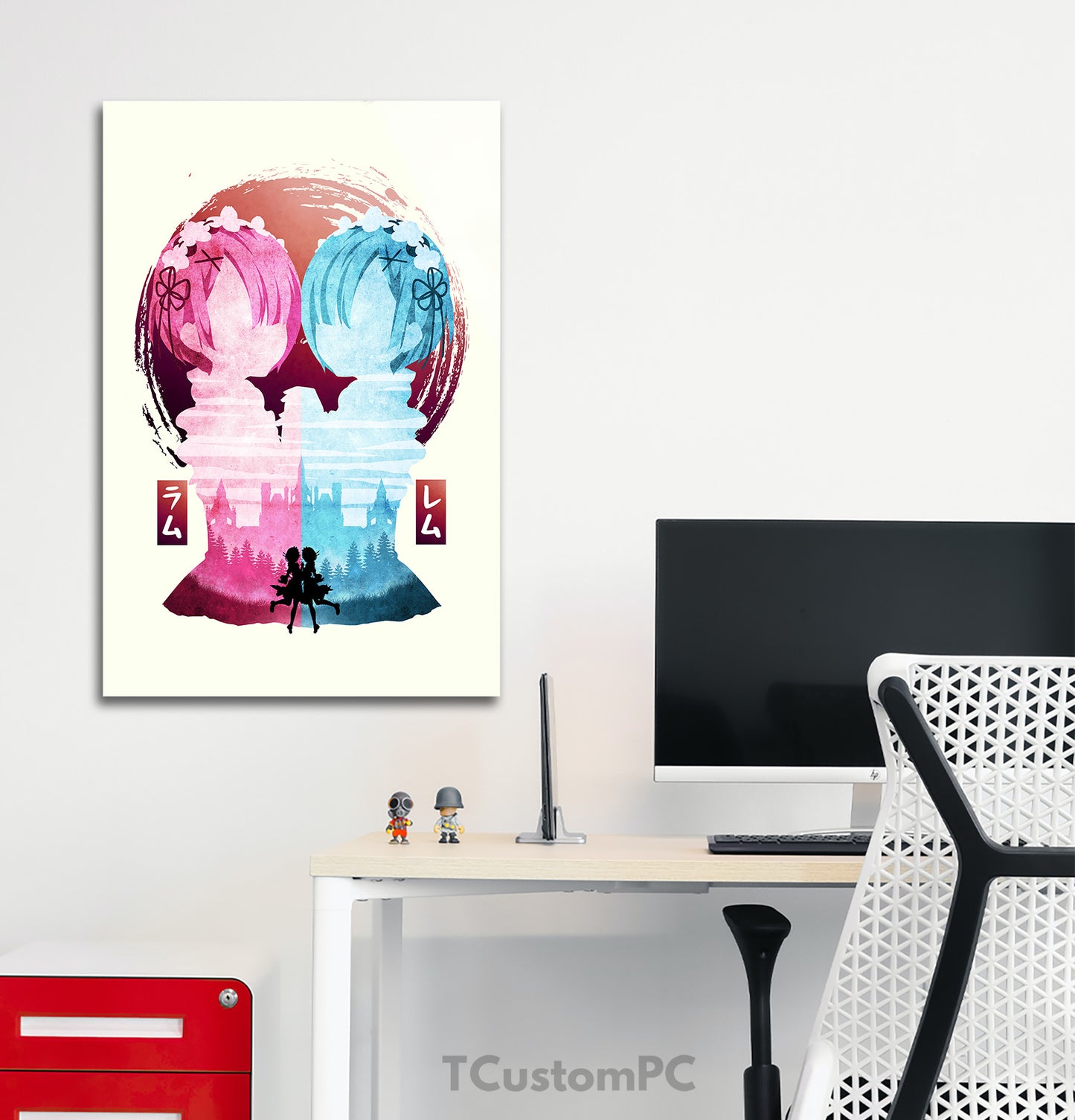 Ram Rem W Minimalist Silhouette painting