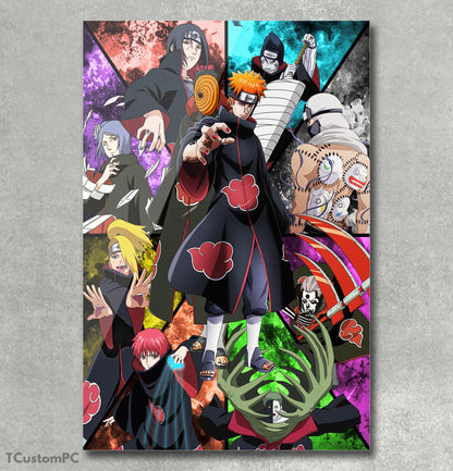 Pintura da Akatsuki dos Lutadores Vermelhos