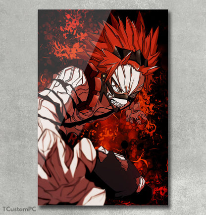 Red Hard Hero painting copy my hero academia