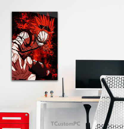 Red Hard Hero painting copy my hero academia