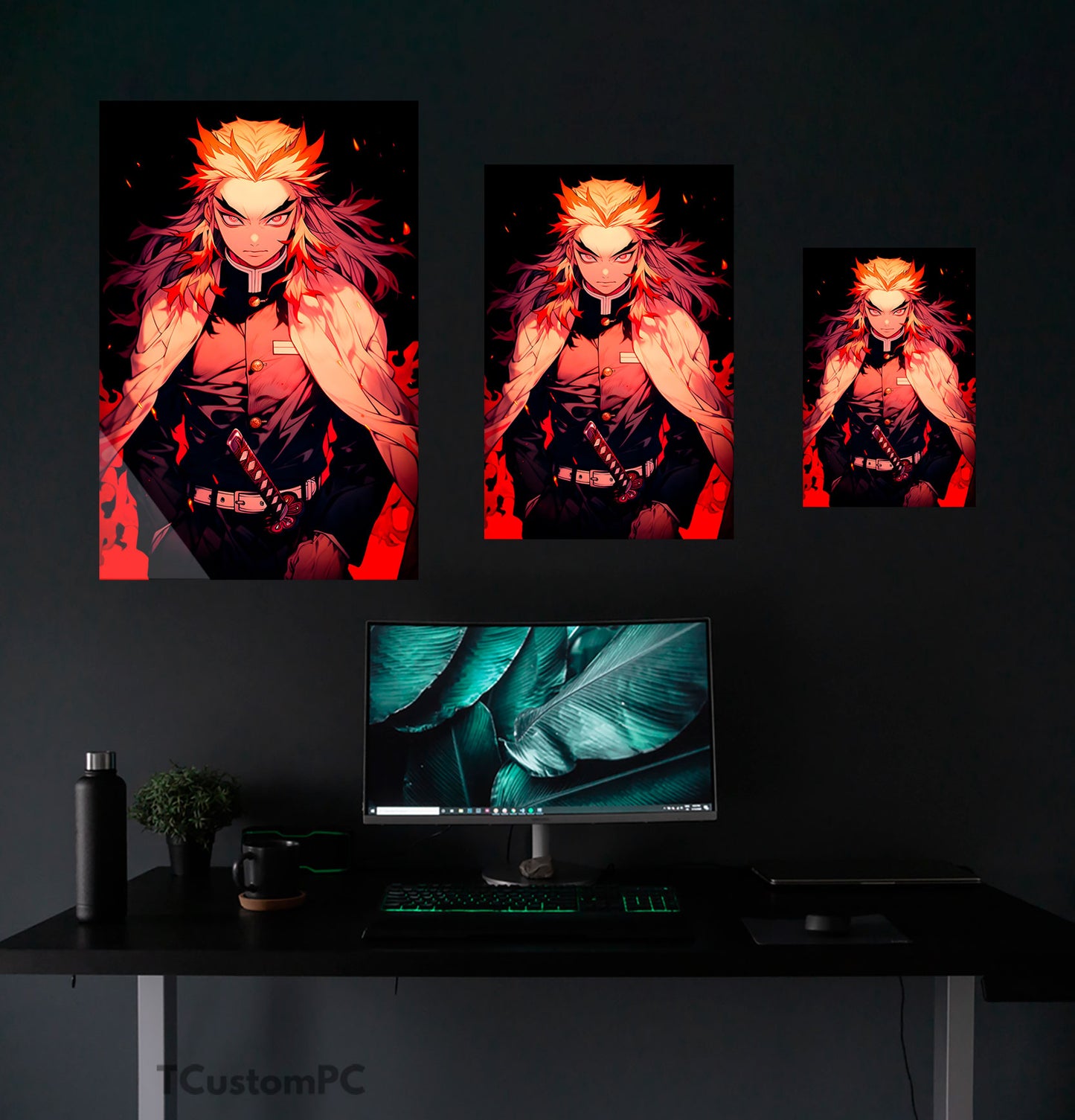 Wall Art Rengoku 2 Kimetsu No Yaiba