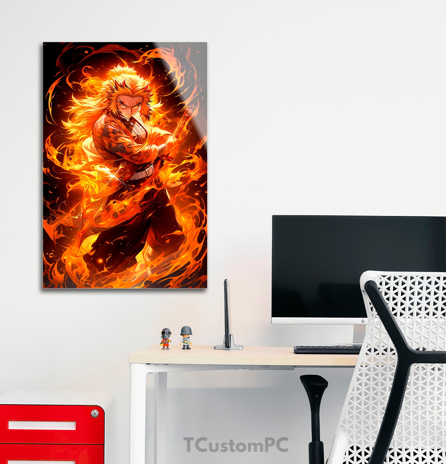 Rengoku Fire aura painting