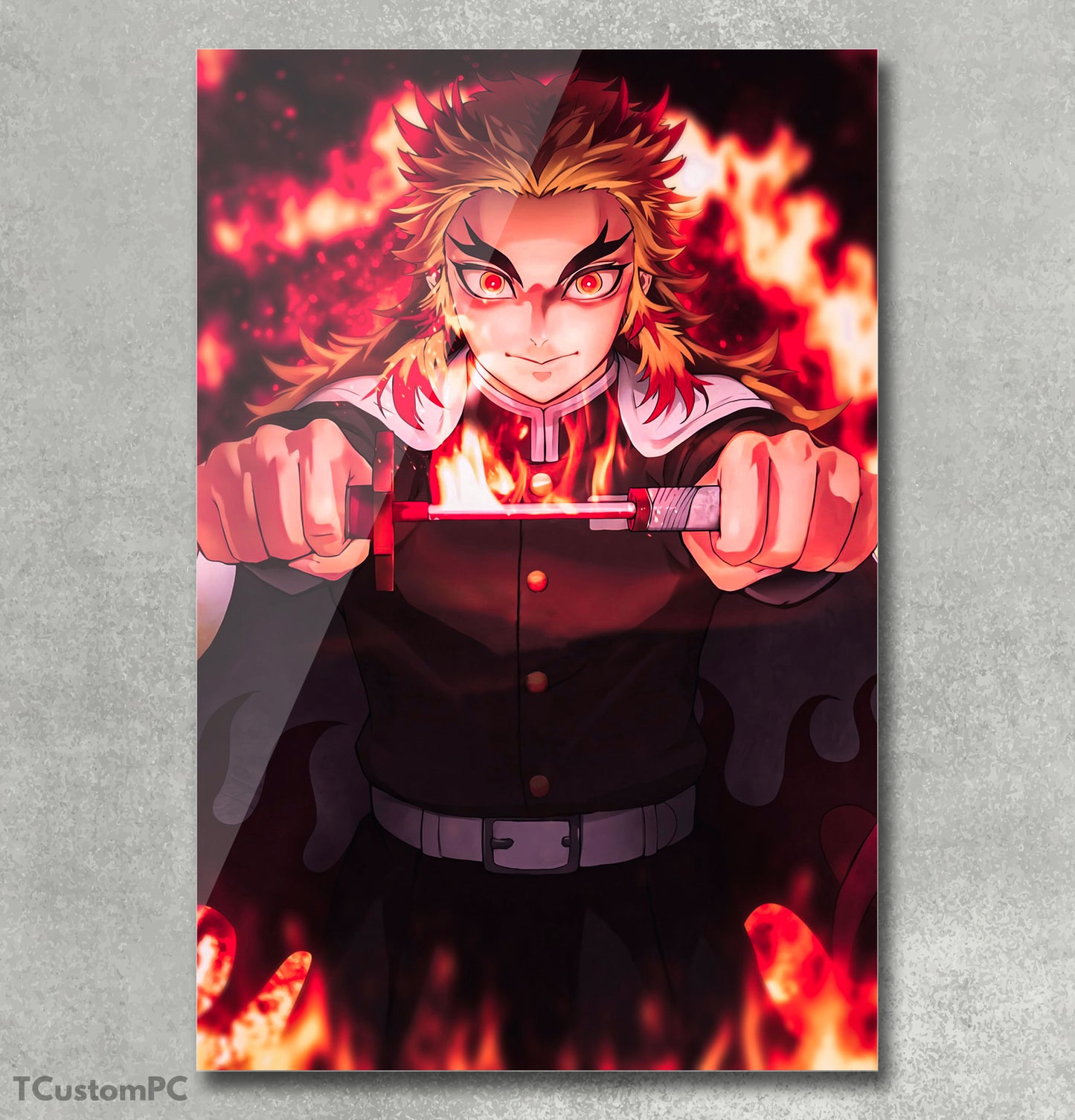 Wall Art Rengokuu Flames Boku No Hero