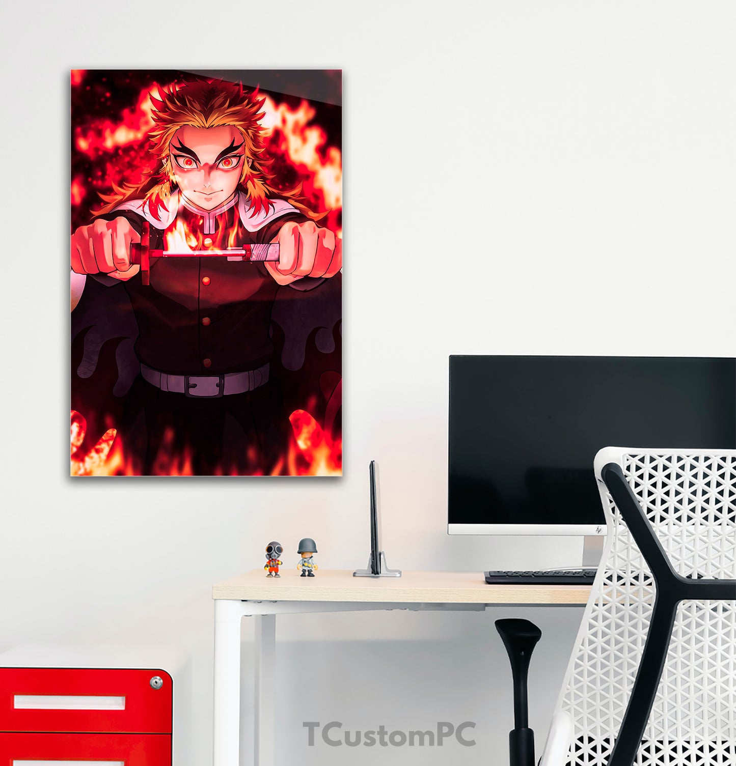 Wall Art Rengokuu Flames Boku No Hero