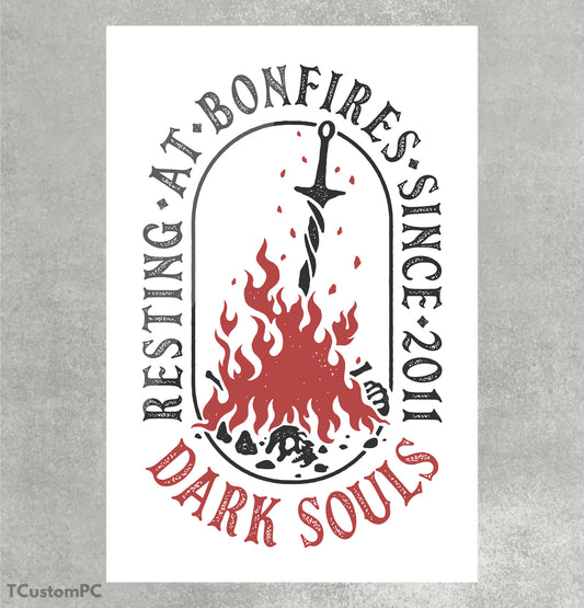Resting at Bonfires Dark Souls v1 box