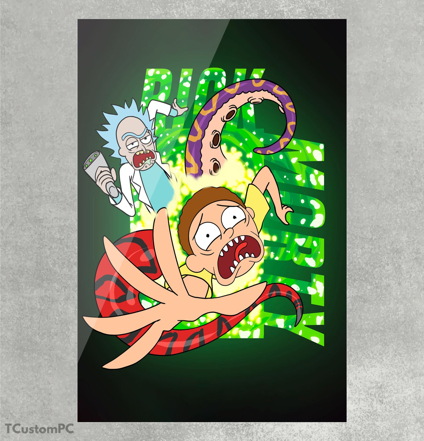 Rick And Morty Portal 1 painting