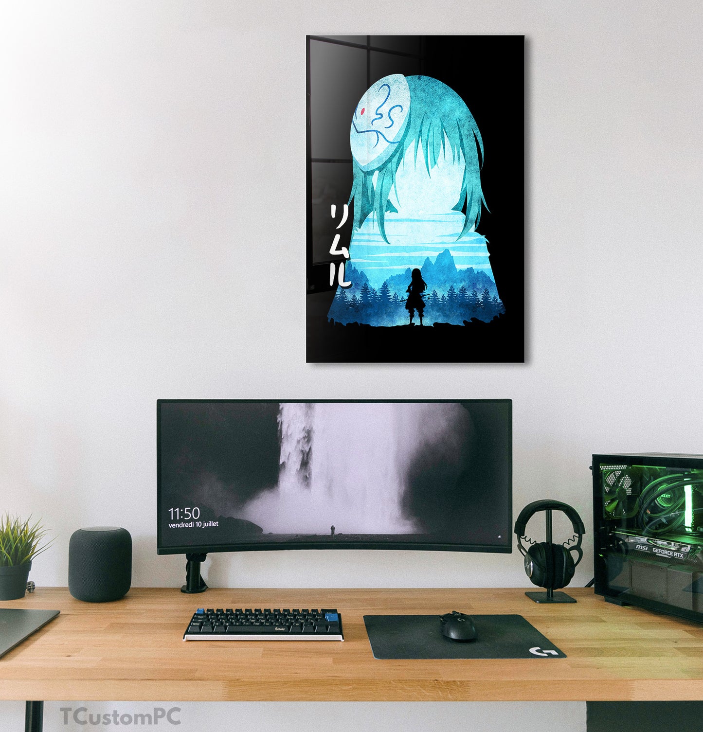 Rimuru Minimalist Silhouette painting