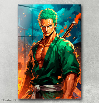 Roronoa Zoro Pintura zangada