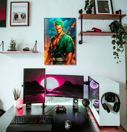 Pintura irritada de Roronoa Zoro