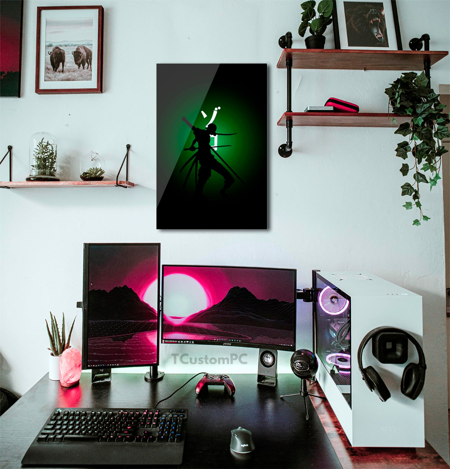 Roronoa Zoro Neon painting