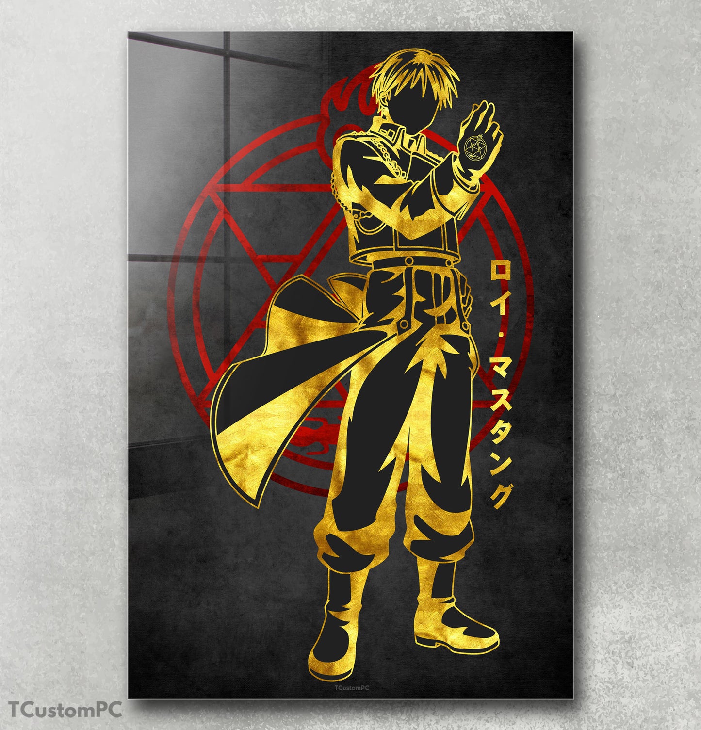 Imagem Roy Mustang Vermelho Dourado