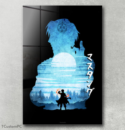 Roy Mustang Minimalist Silhouette painting