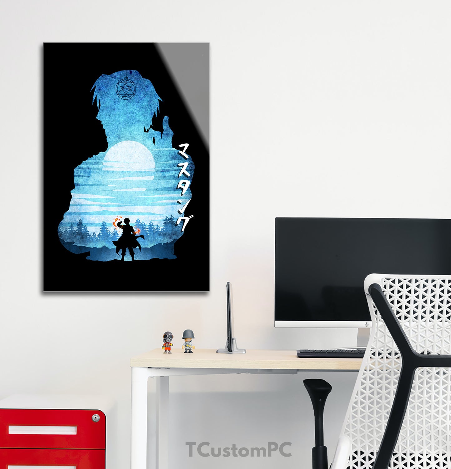 Roy Mustang Minimalist Silhouette painting