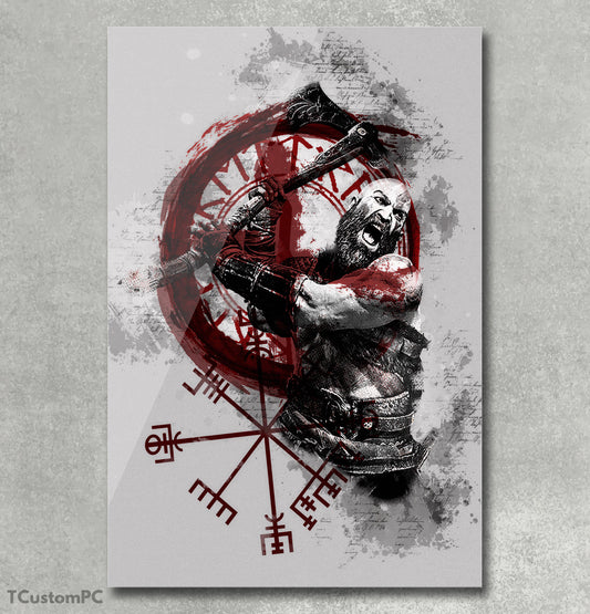 Cuadro Rune warrior Kratos