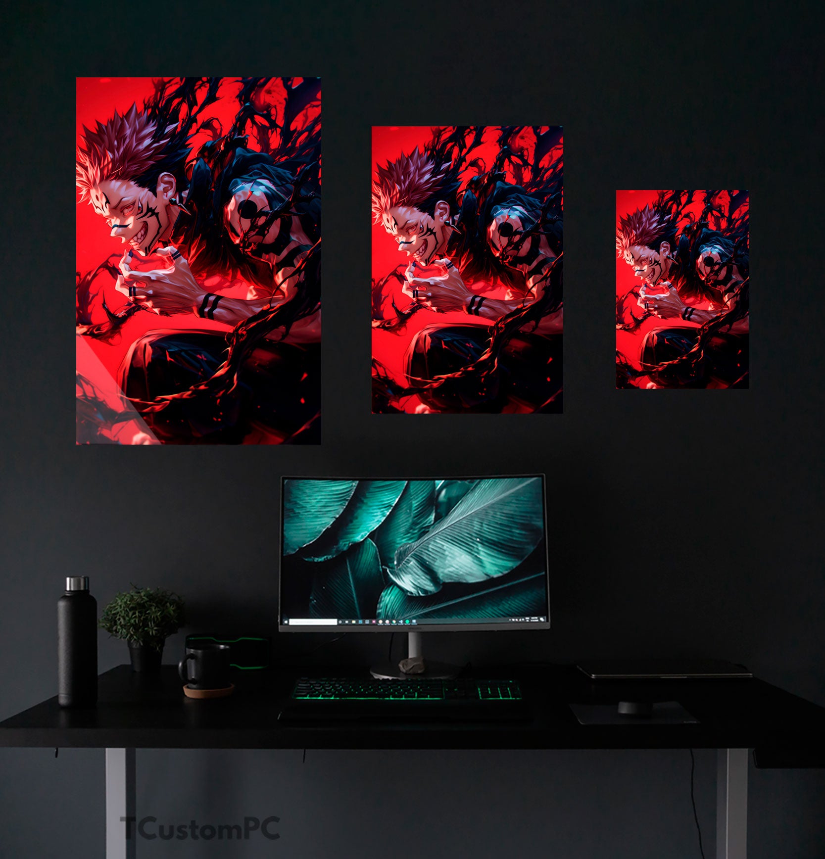 Cuadro Ryomen Sukuna Infinite Red, Nuevo Diseño - Cuadro Displate de ...