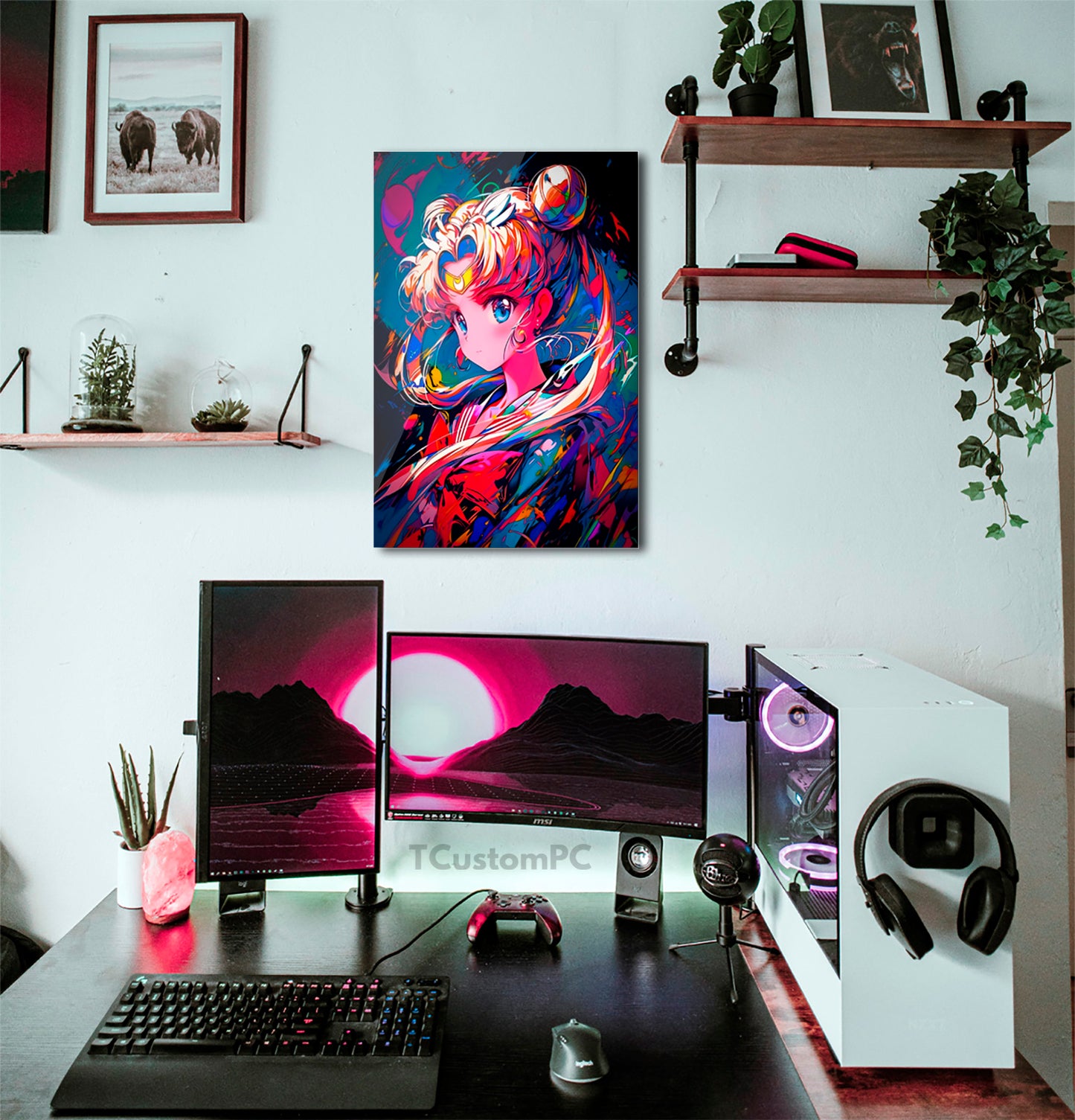 Wall Art Sailor Moon Colorful