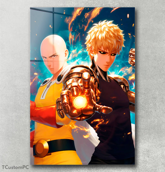 Saitama X Genos painting