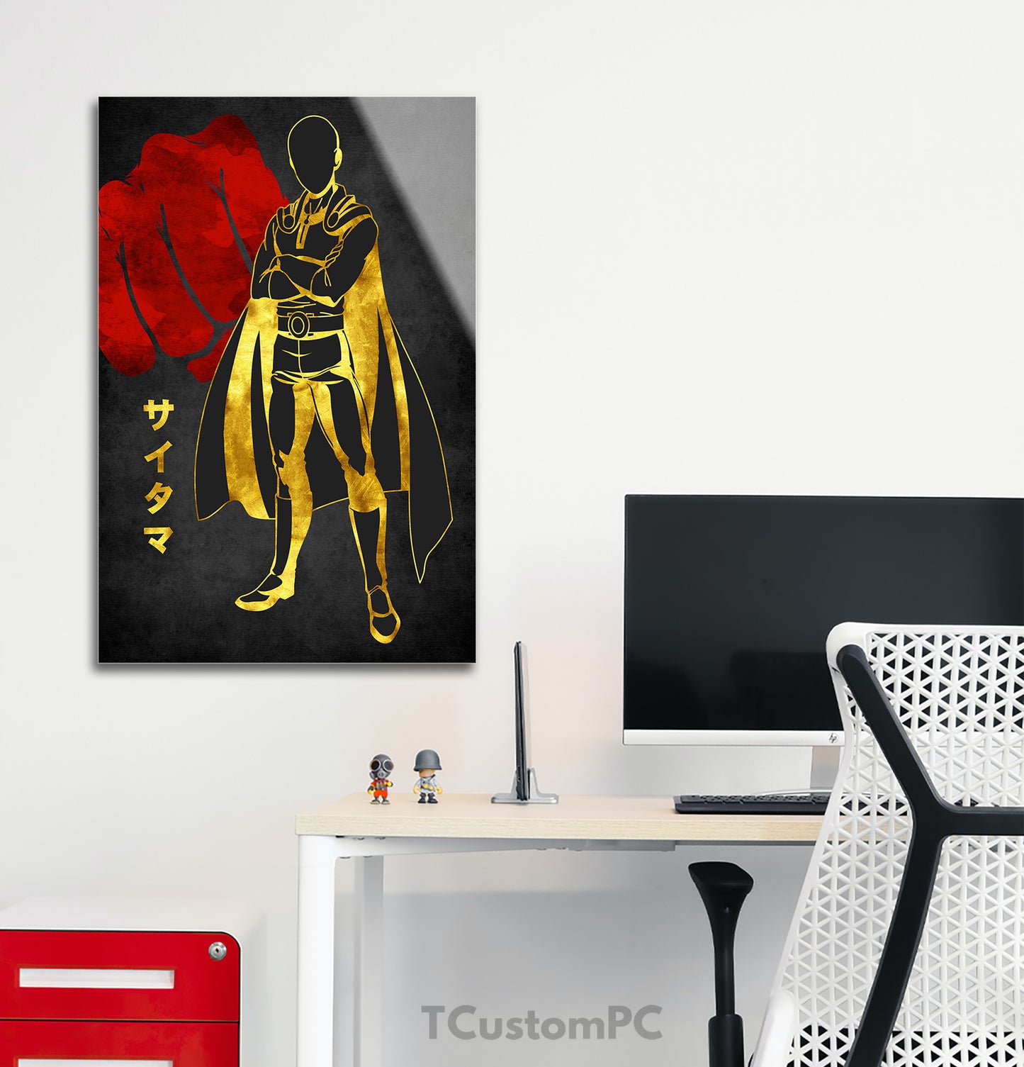 Pintura Saitama Vermelho Dourado