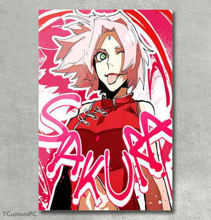 Sakura painting, Naruto