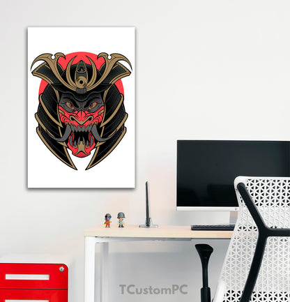 Samurai Mask painting