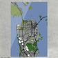 Cuadro San Francisco Map300