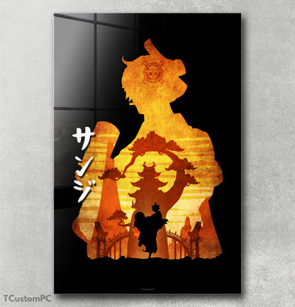 Sanji 2 Minimalist Silhouette painting