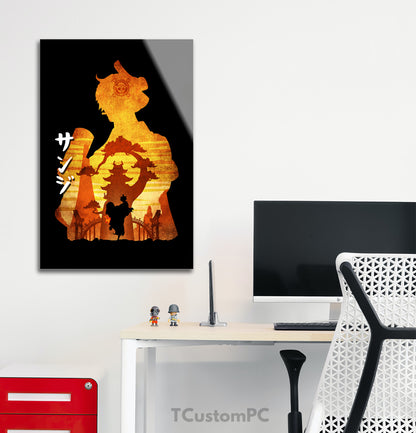 Sanji 2 Minimalist Silhouette painting