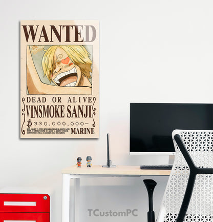 Vinsmoke Sanji queria pintura de recompensa