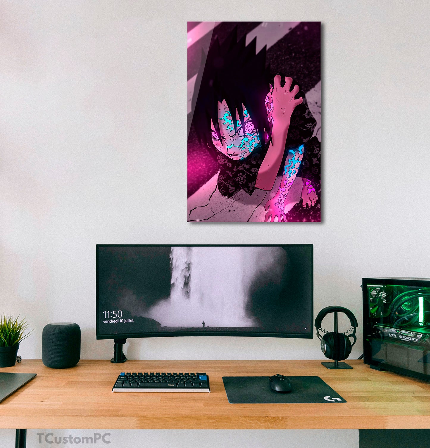 Wall Art Sasuke Uchiha Naruto