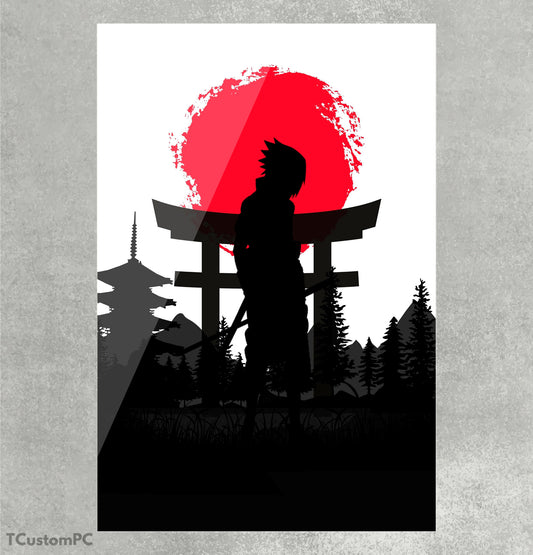 Sasuke Vh red sun painting