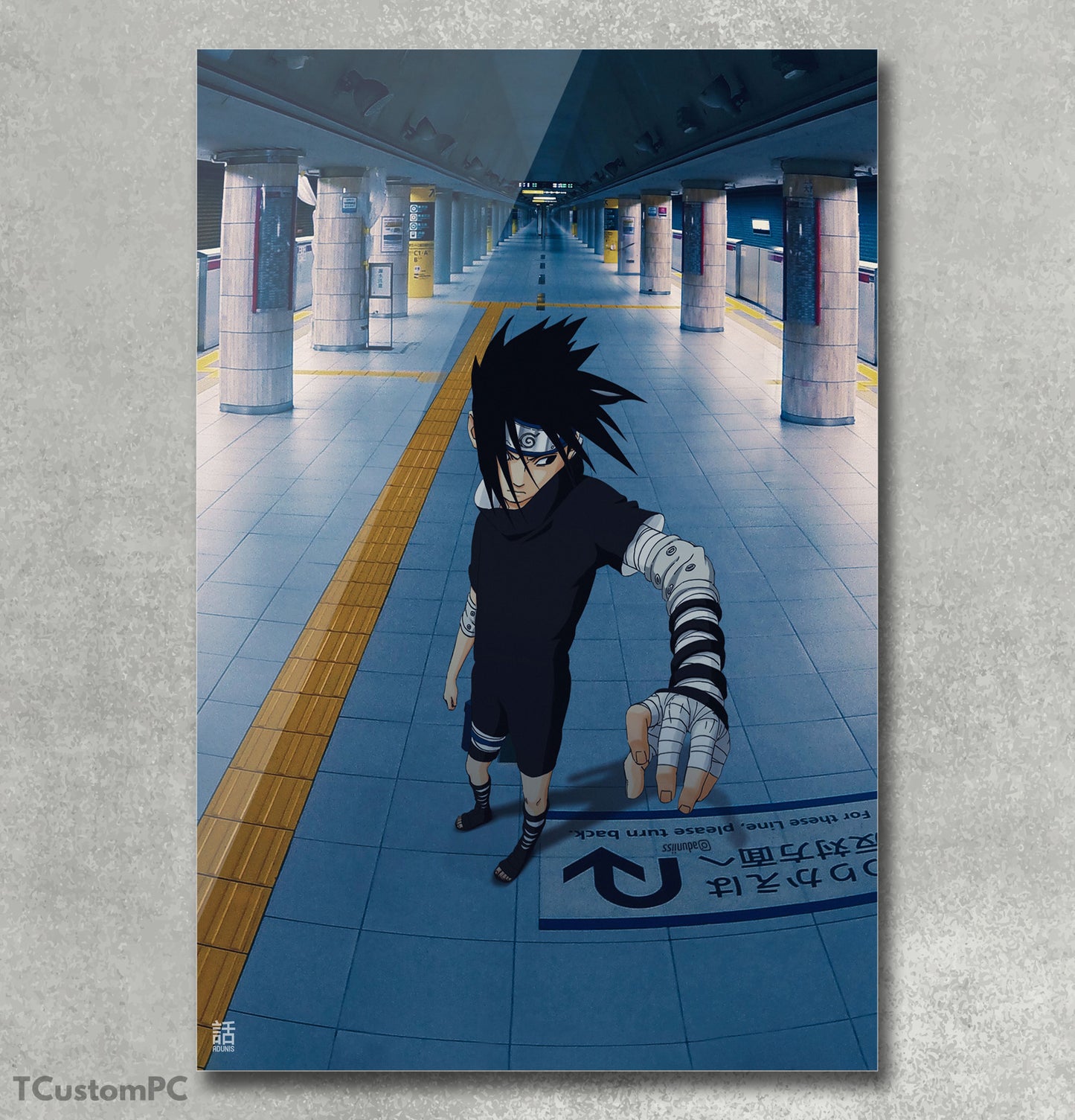 Cuadro Sasuke metro