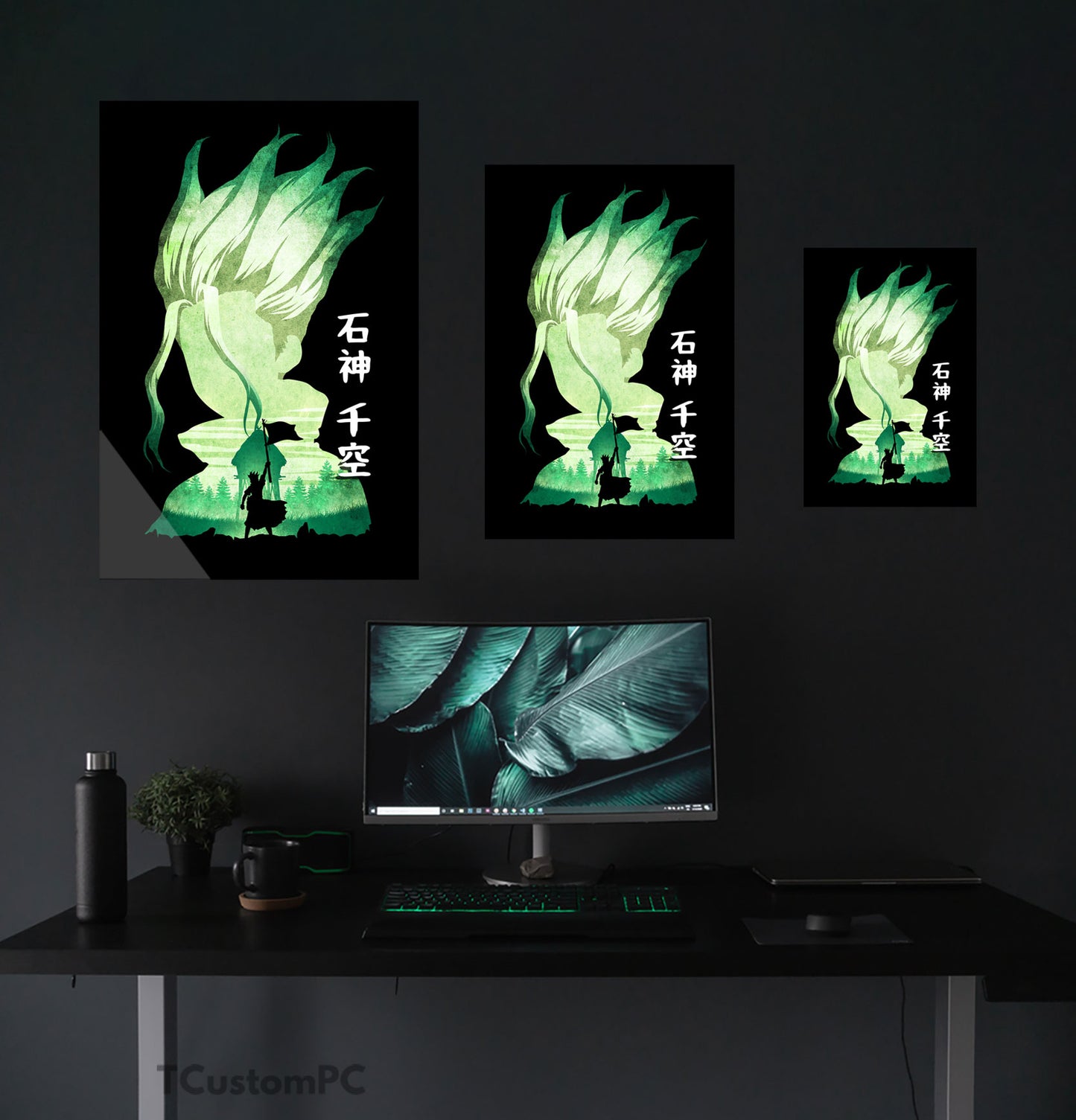 Senku Minimalist Silhouette painting