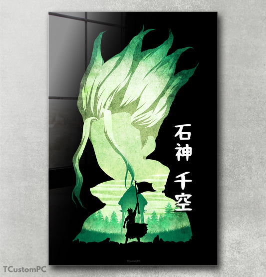 Senku Minimalist Silhouette painting