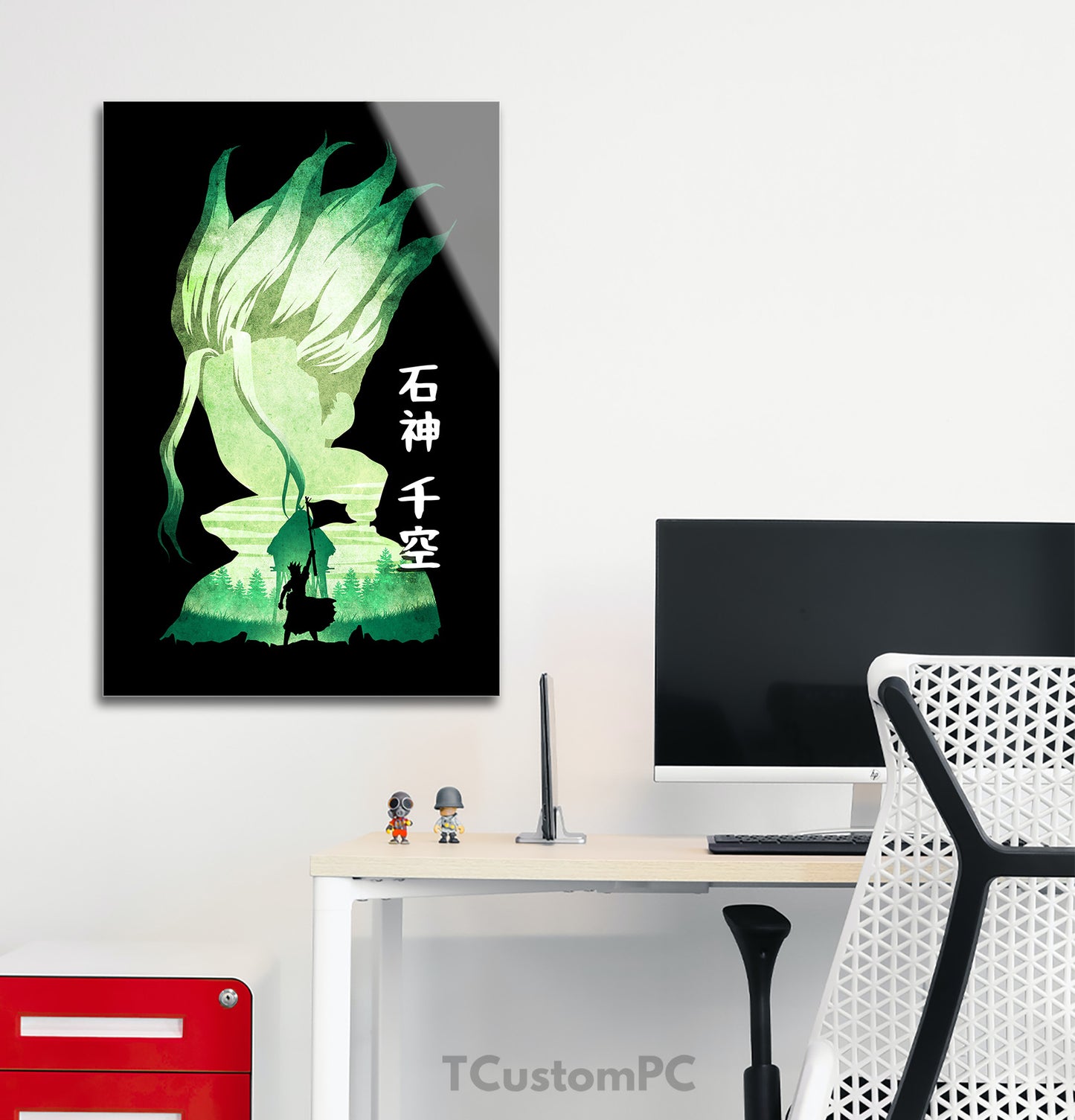 Senku Minimalist Silhouette painting