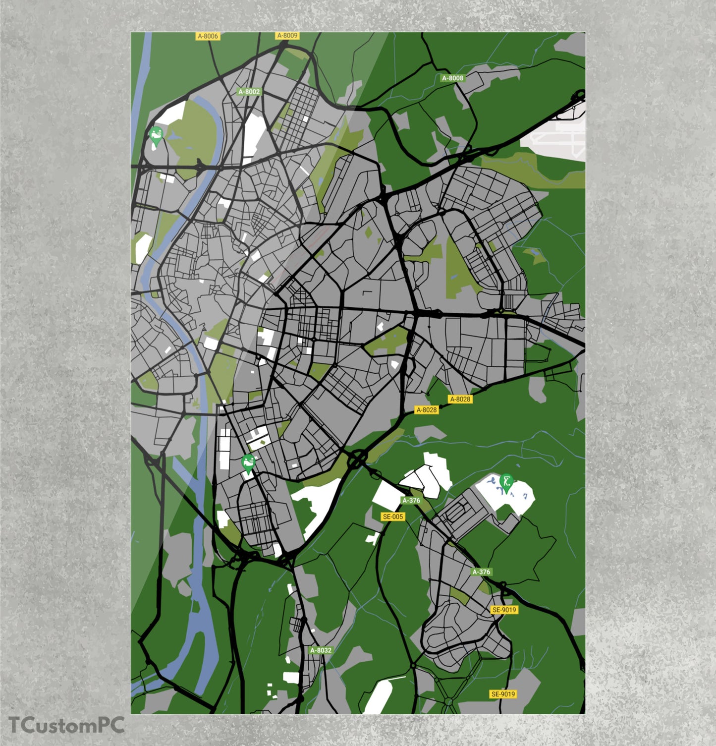 Cuadro Sevilla Map300