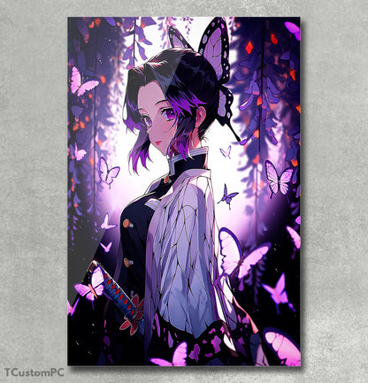 Pintura de Shinobu Kocho Kimetsu No Yaiba